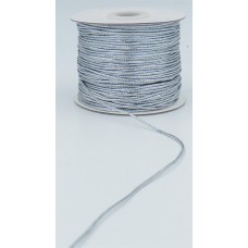 Silver, Metallic, Non-Stretch Tinsel Cord Rope 1.5mm x 100 Yards (1 Spool) SALE ITEM